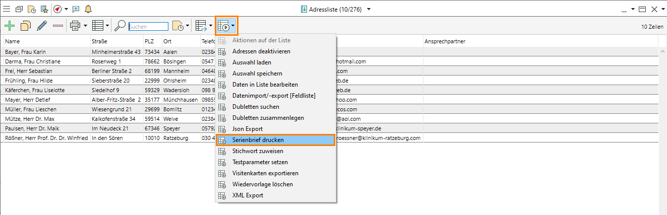 A2 S4 Serienbrief drucken